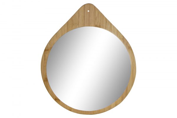 Espejo de madera con forma circular perfecto para cualquier especio estilo natural