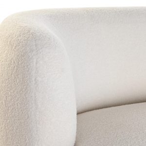 Sofa blanco estilo nordico de borrego