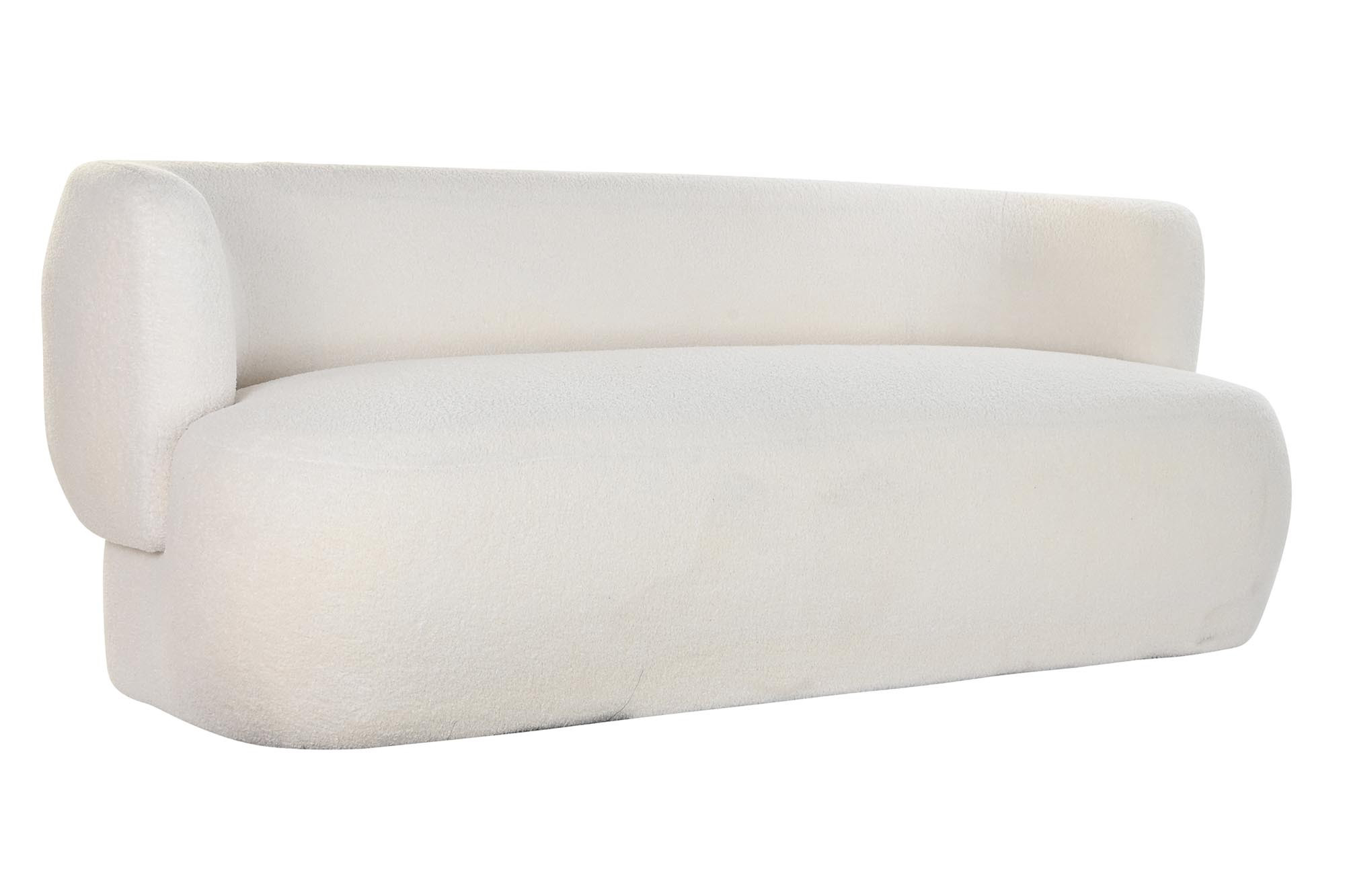 sofa de borrego en blanco