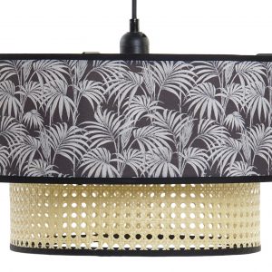 Una lámpara de palmeras negras con ratán es la solución perfecta para darle a tu hogar un estilo moderno y natural. La palmera negra y el ratán ofrecen una estética única y moderna