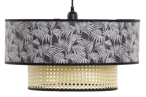 Una lámpara de palmeras negras con ratán es la solución perfecta para darle a tu hogar un estilo moderno y natural. La palmera negra y el ratán ofrecen una estética única y moderna