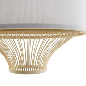 Las lámparas de bambú blanco son una forma ideal para agregar un toque de estilo moderno y contemporáneo a cualquier espacio. Estas lámparas están hechas de bambú natural y ofrecen una iluminación cálida y acogedora Medidas: 46x46x20 Envío disponible de 3 a 4 días después de realizar el pedido.
