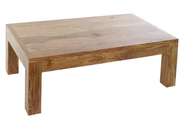 ¡La mesa de centro de madera maciza es una excelente opción para darle un toque de elegancia a cualquier habitación de tu hogar!