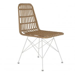 La combinación de ratán y metal en una silla crea una pieza única que puede adaptarse a una variedad de estilos de decoración. Las sillas de ratán y metal pueden ser utilizadas tanto en interiores como en exteriores, lo que las hace muy versátiles.