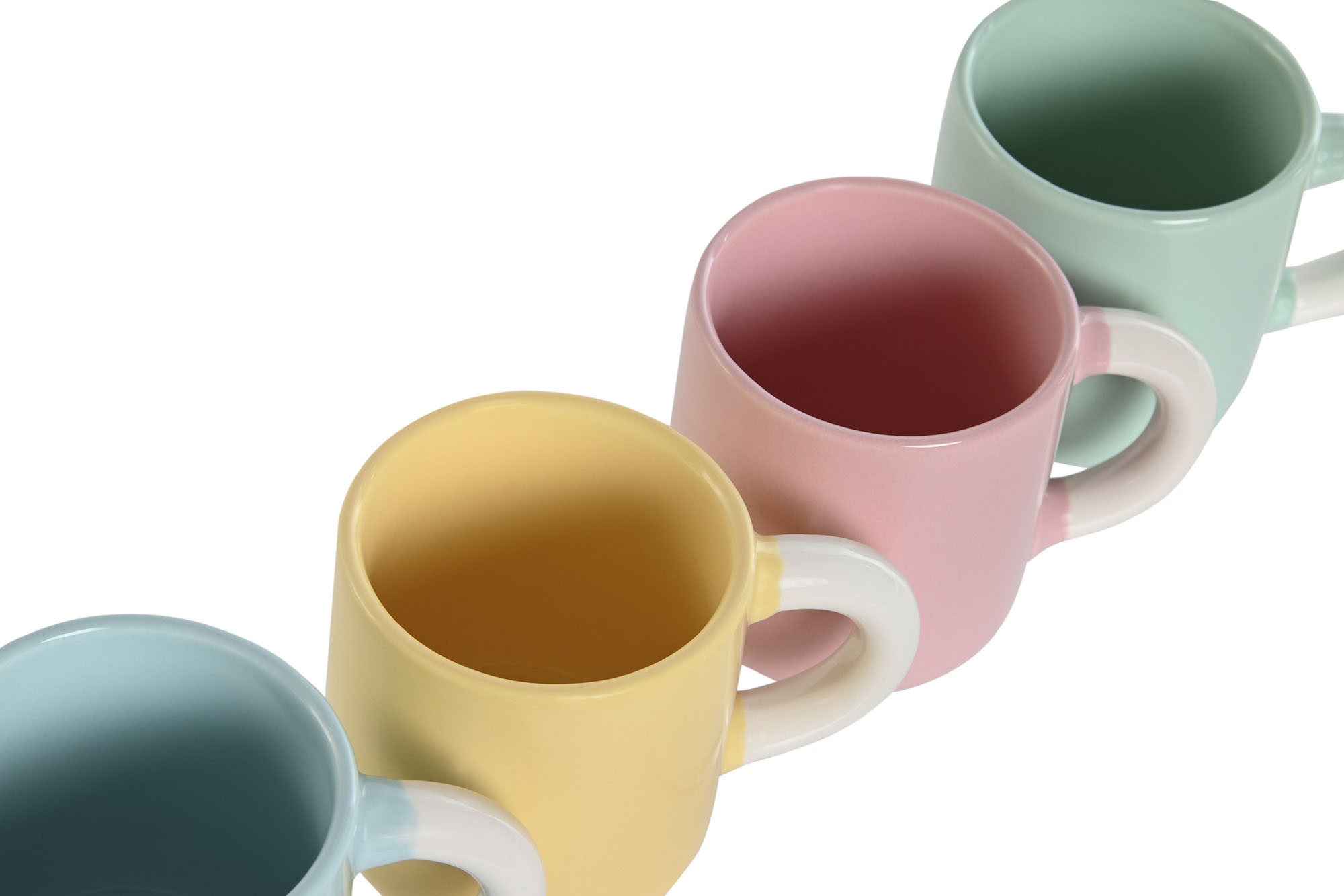 Tazas de café de porcelana: elegantes y duraderas, con colores pastel que añaden encanto a cualquier momento del día. ¡Disfruta de la dulzura cada mañana!